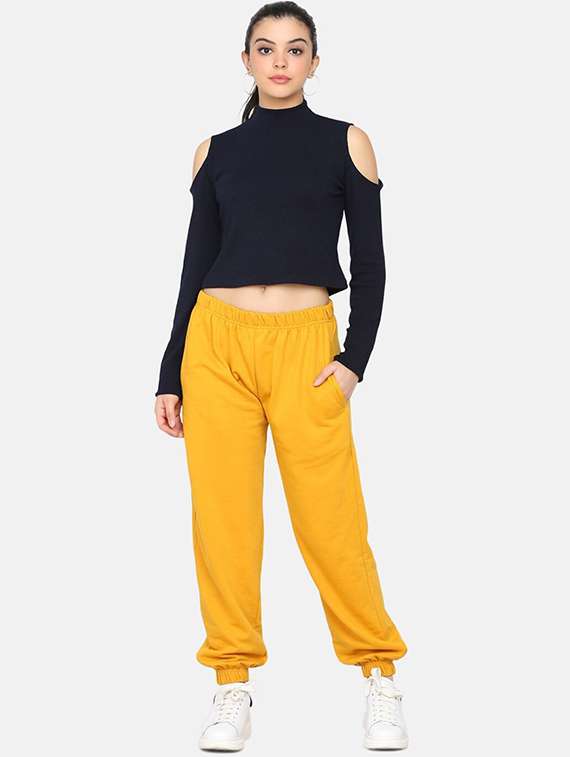 yellow cotton joggers - 22217724 -  Standard Image - 4