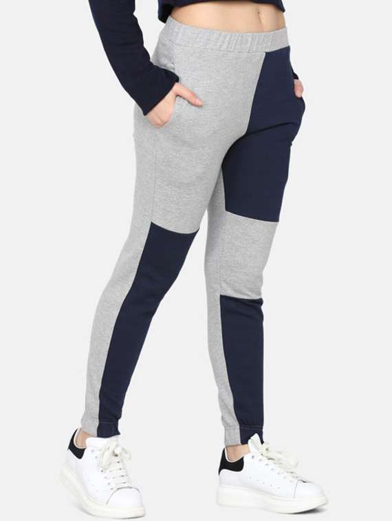 women color blocked mid rise jogger - 22217725 -  Standard Image - 1