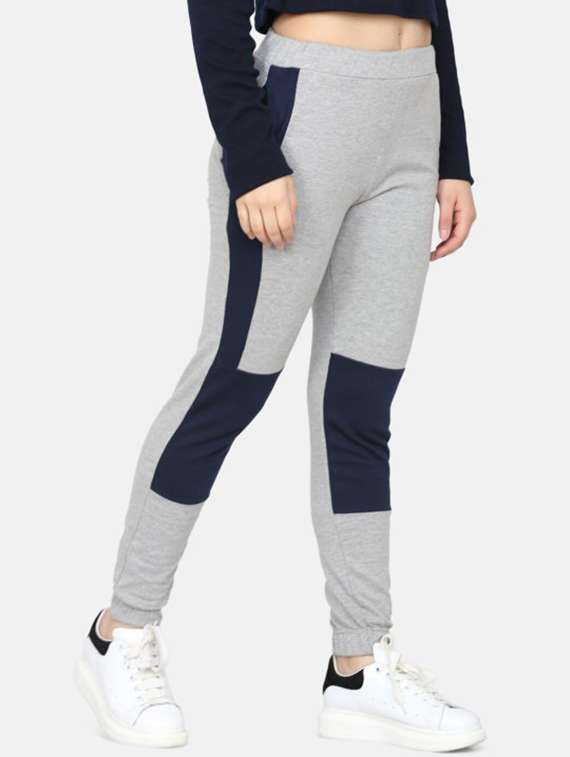 women color blocked mid rise jogger - 22217727 -  Standard Image - 1