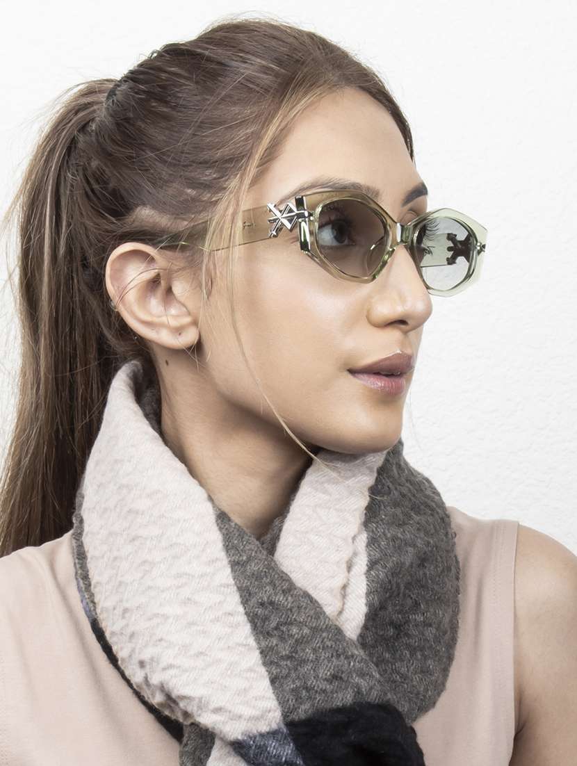 ted smith  women oval frame sunglasses - 22217802 -  Standard Image - 1