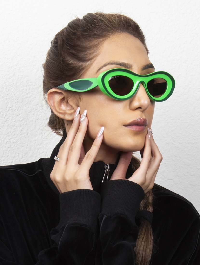 ted smith women cateye sunglasses brown colour lens - 22217804 -  Standard Image - 6