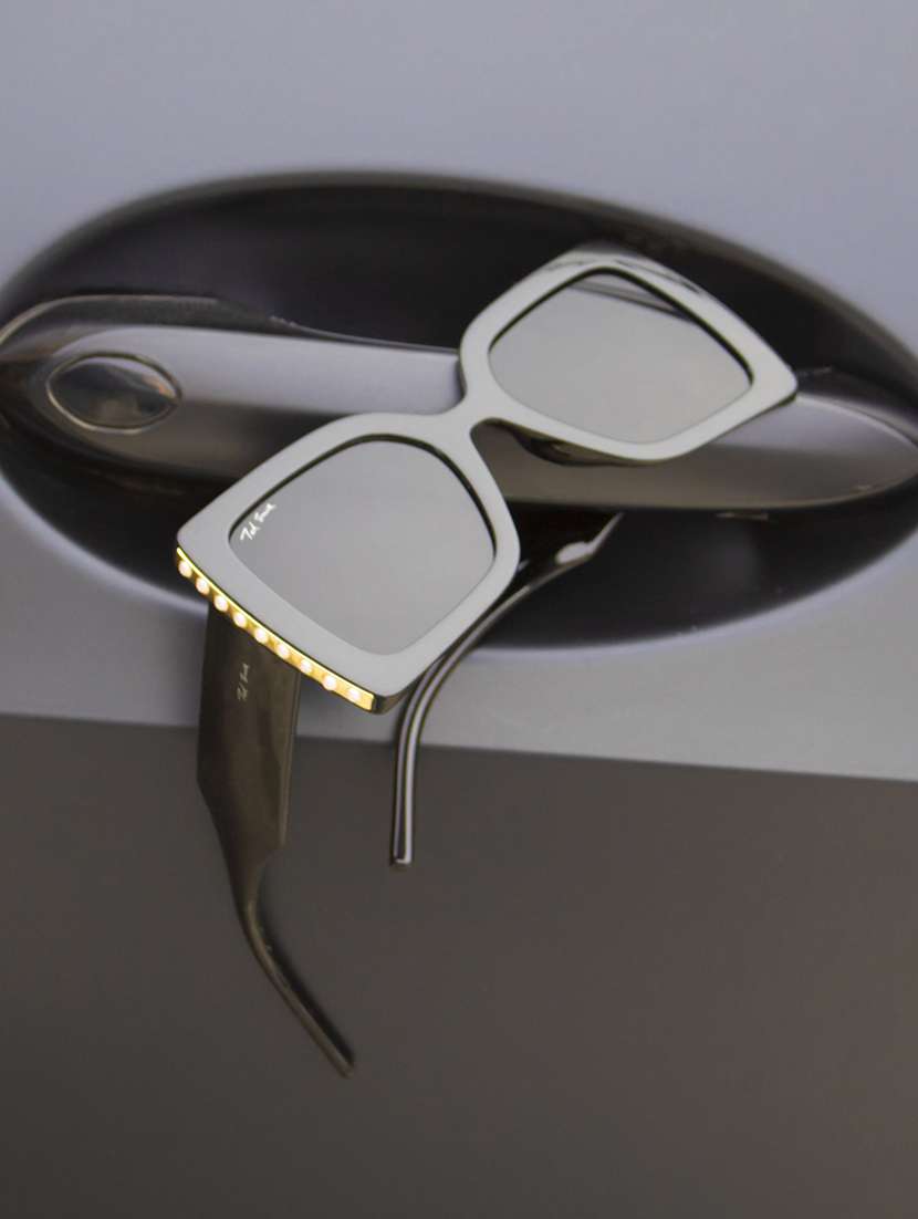 ted smith  women over-sized sunglasses i 100% uv protection i black colour lens