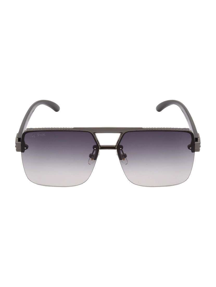 ted smith unisex aviator sunglasses i 100% uv protection  i  grey graded colour lens - 22217825 -  Standard Image - 1