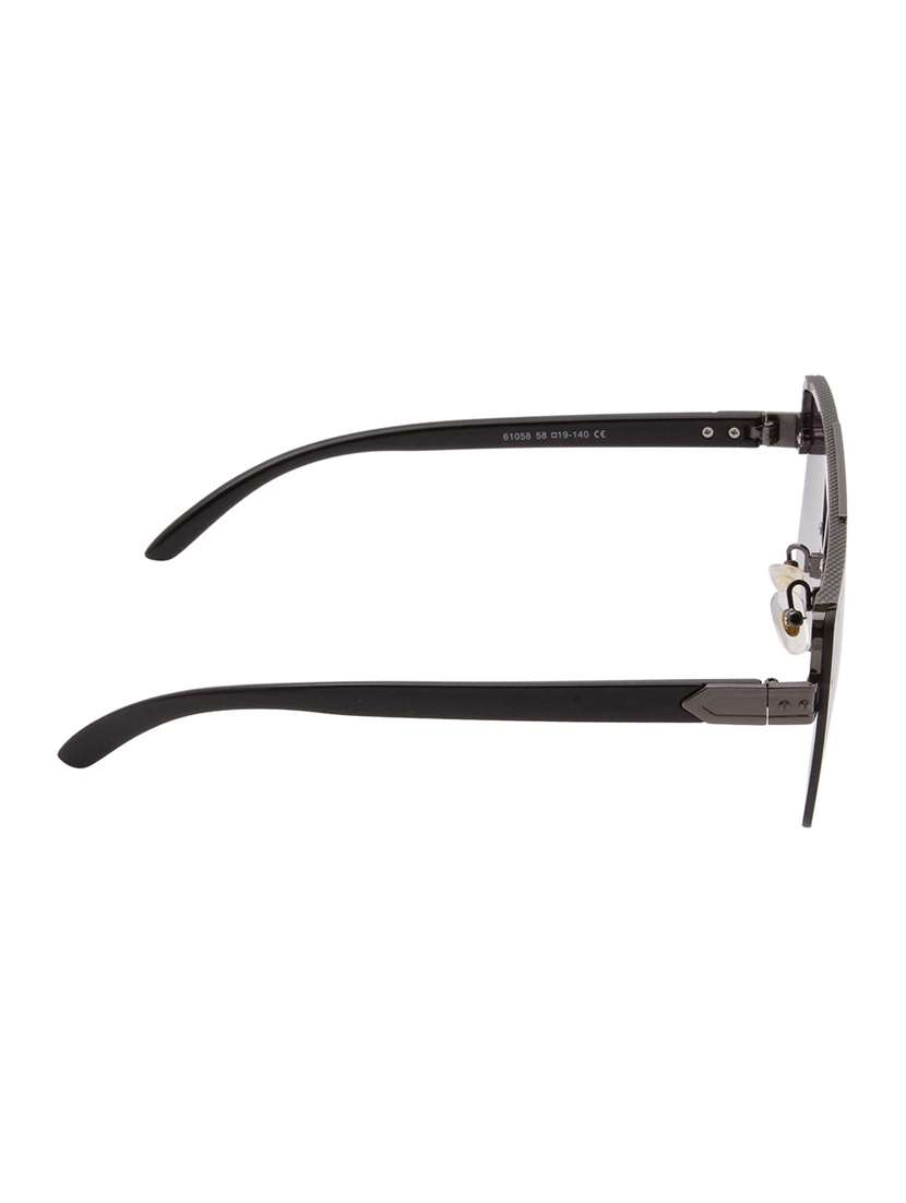 ted smith unisex aviator sunglasses i 100% uv protection  i  grey graded colour lens - 22217825 -  Standard Image - 4