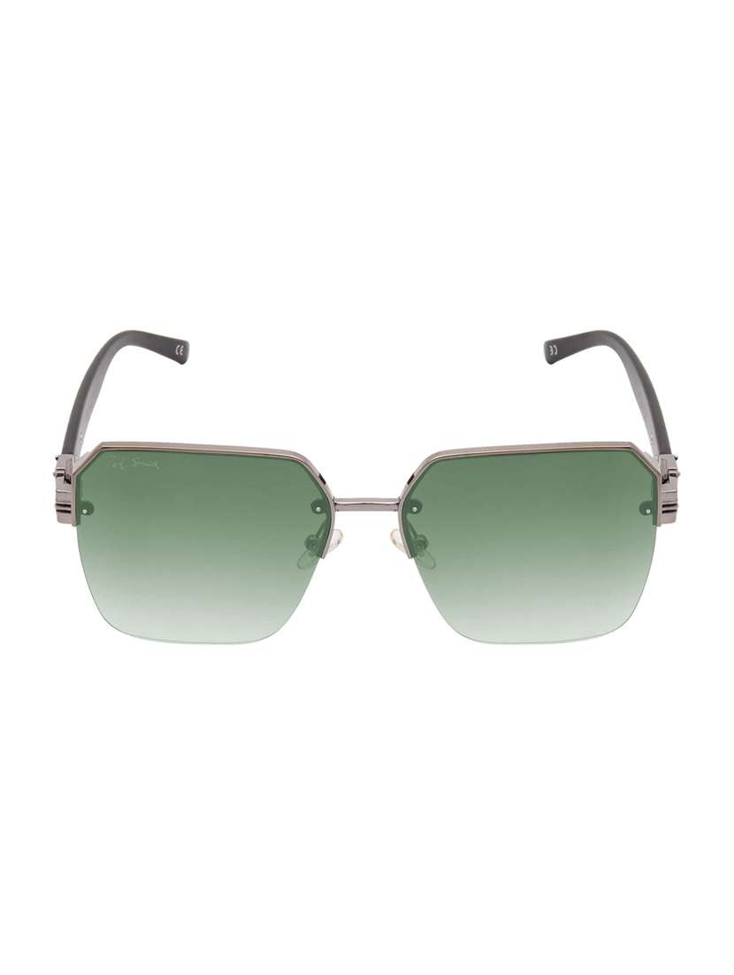 ted smith unisex square sunglasses i 100% uv protection  i  green graded colour lens - 22217828 -  Standard Image - 1