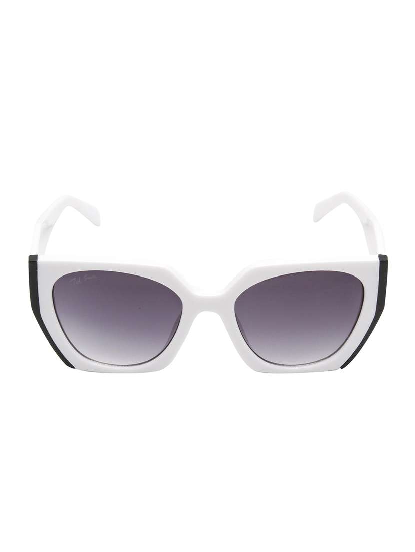 ted smith unisex square sunglasses i 100% uv protection  i  grey graded colour lens - 22217835 -  Standard Image - 1