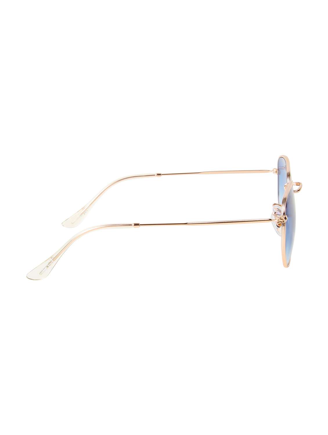 ted smith unisex hexagnal sunglasses i 100% uv protection  i  blue graded colour lens - 22217842 -  Standard Image - 4