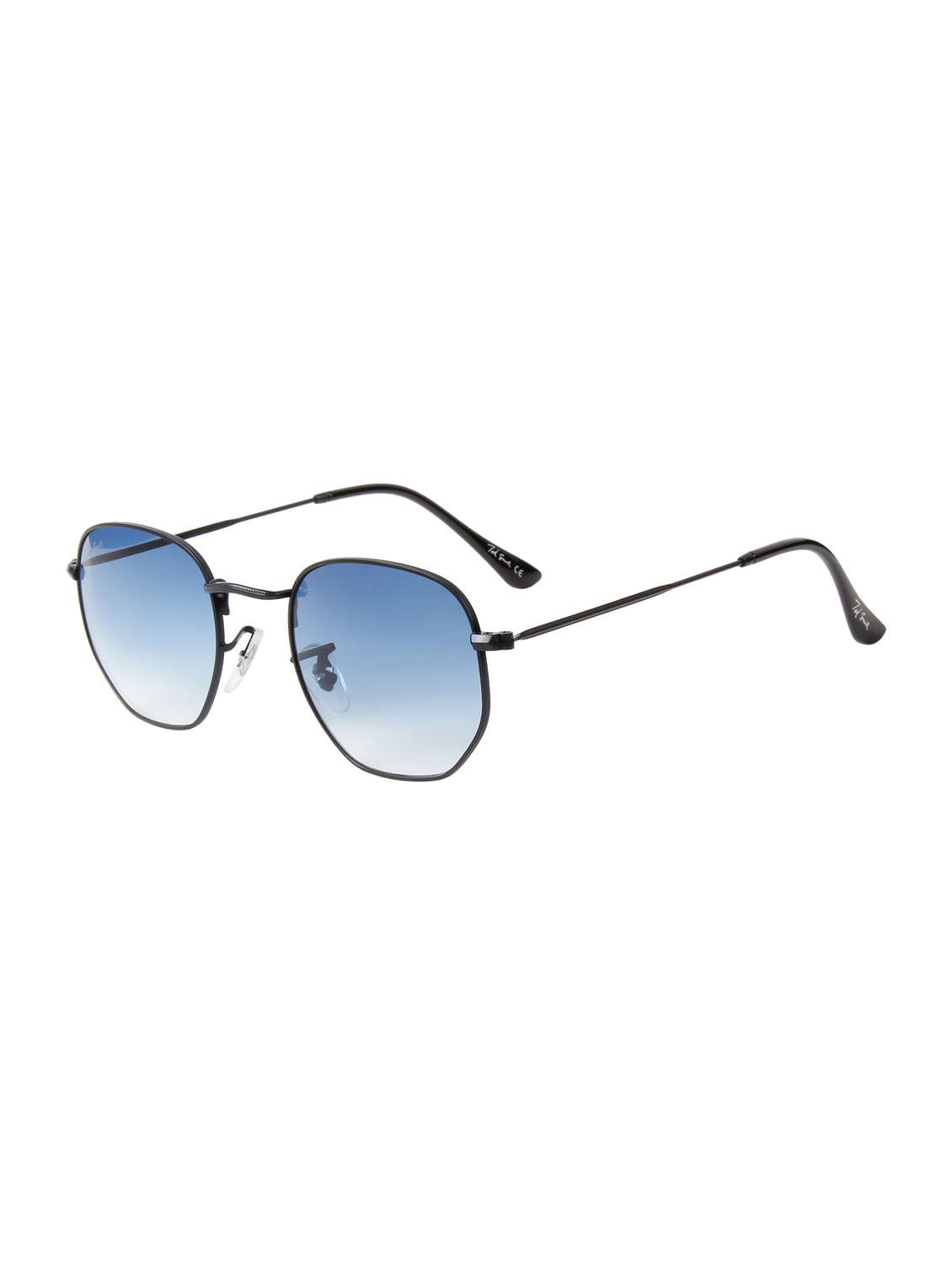 ted smith unisex hexagnal sunglasses i 100% uv protection  i  blue graded colour lens - 22217846 -  Standard Image - 1