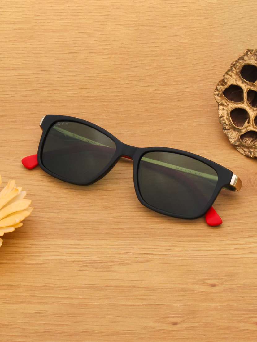 ted smith unisex wayfarer sunglasses polarized  i  green colour lens