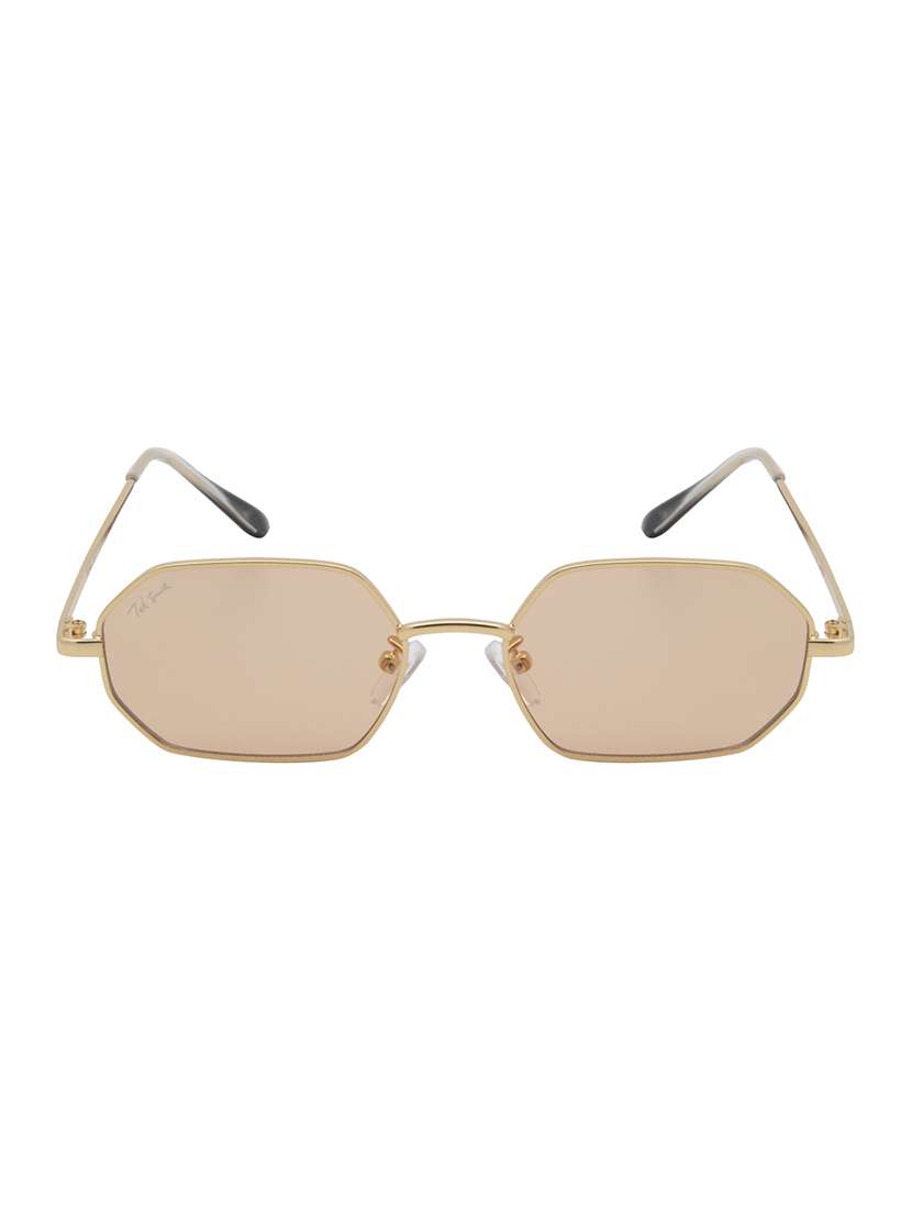 ted smith unisex hexogan sunglasses i 100% uv protection  i  pink colour lens - 22217856 -  Standard Image - 1