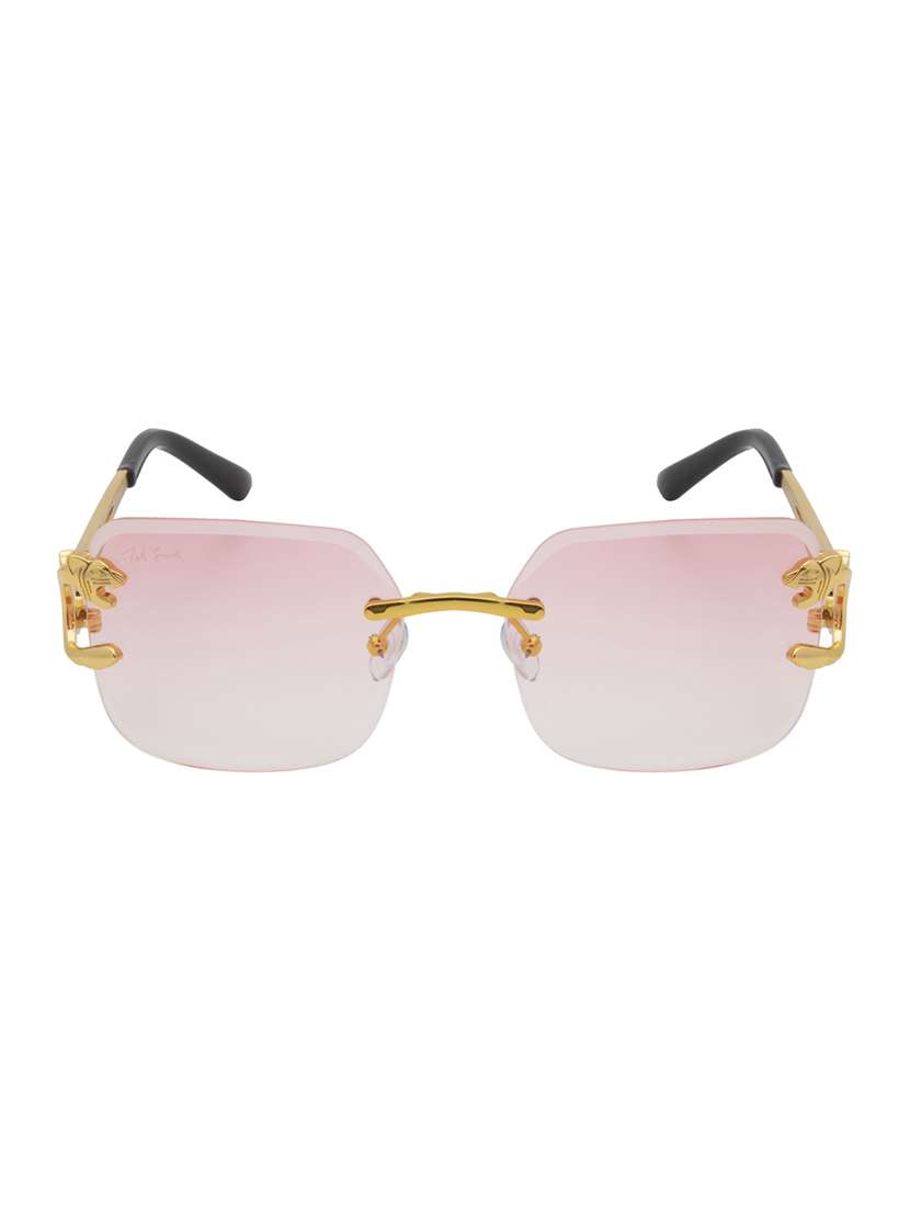 ted smith unisex wayfarer sunglasses i 100% uv protection  i  pink colour lens - 22217857 -  Standard Image - 1