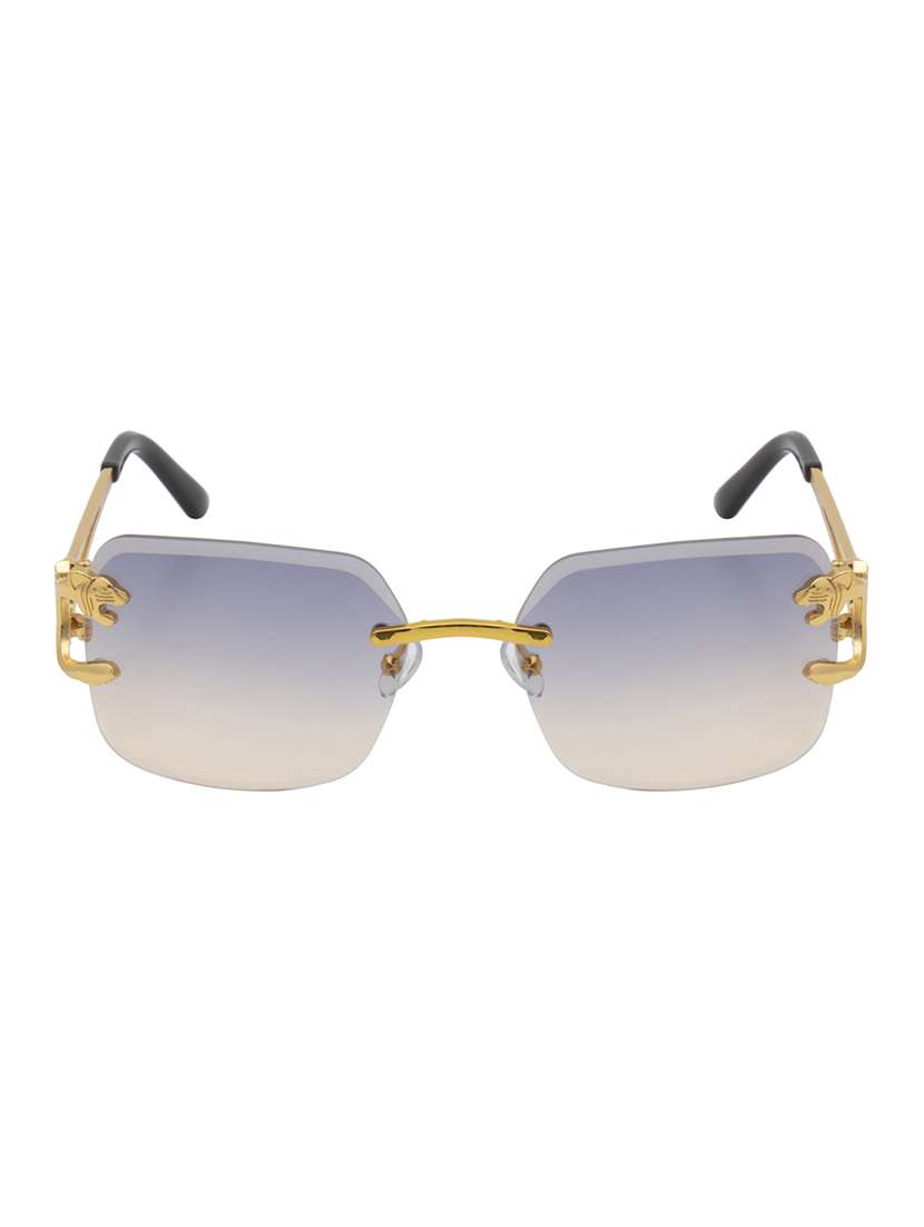 ted smith unisex wayfarer sunglasses i 100% uv protection  i  blue yellow colour lens - 22217858 -  Standard Image - 1