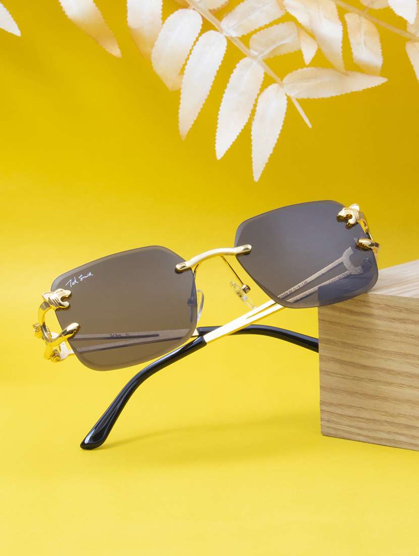 ted smith unisex wayfarer sunglasses i 100% uv protection  i  grey colour lens