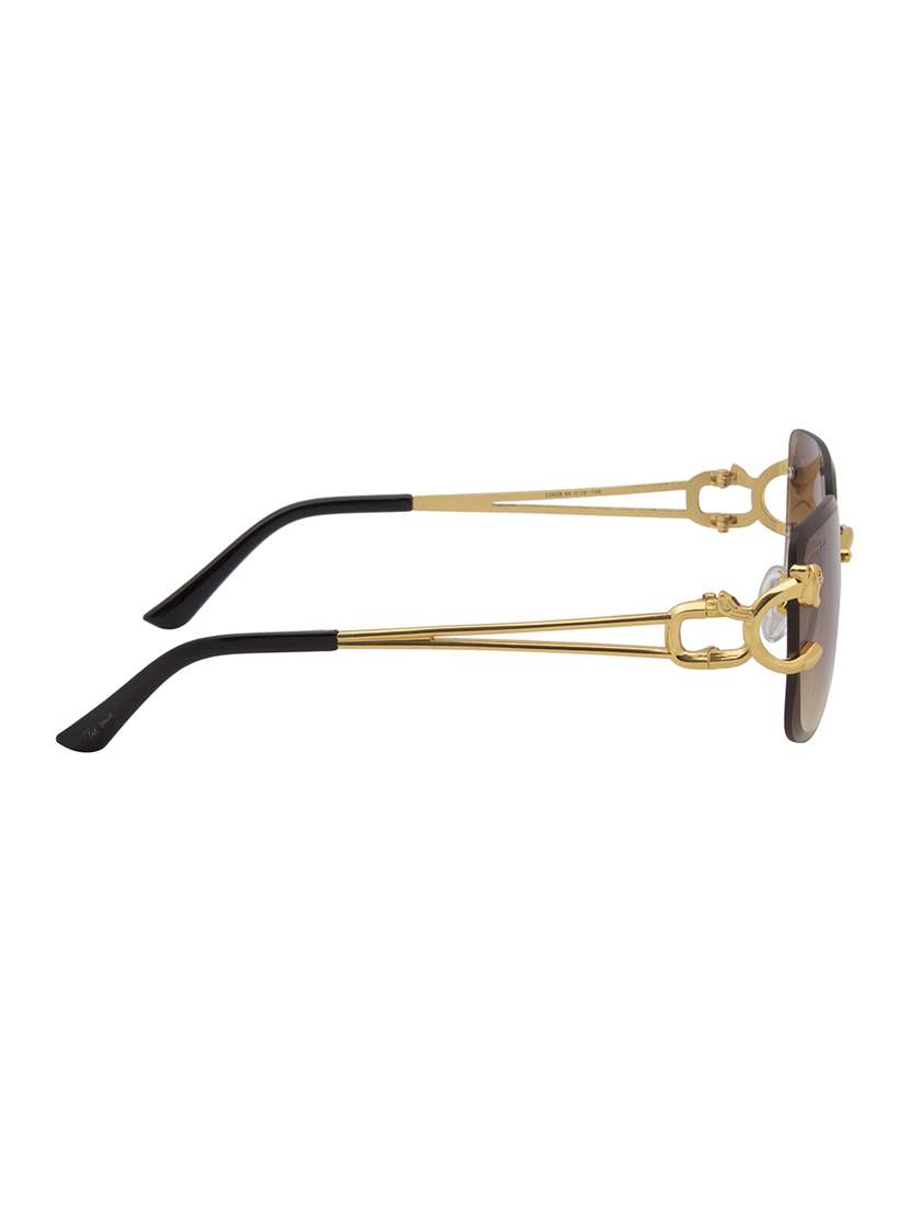 ted smith unisex wayfarer sunglasses i 100% uv protection  i  brown graded colour lens - 22217860 -  Standard Image - 4