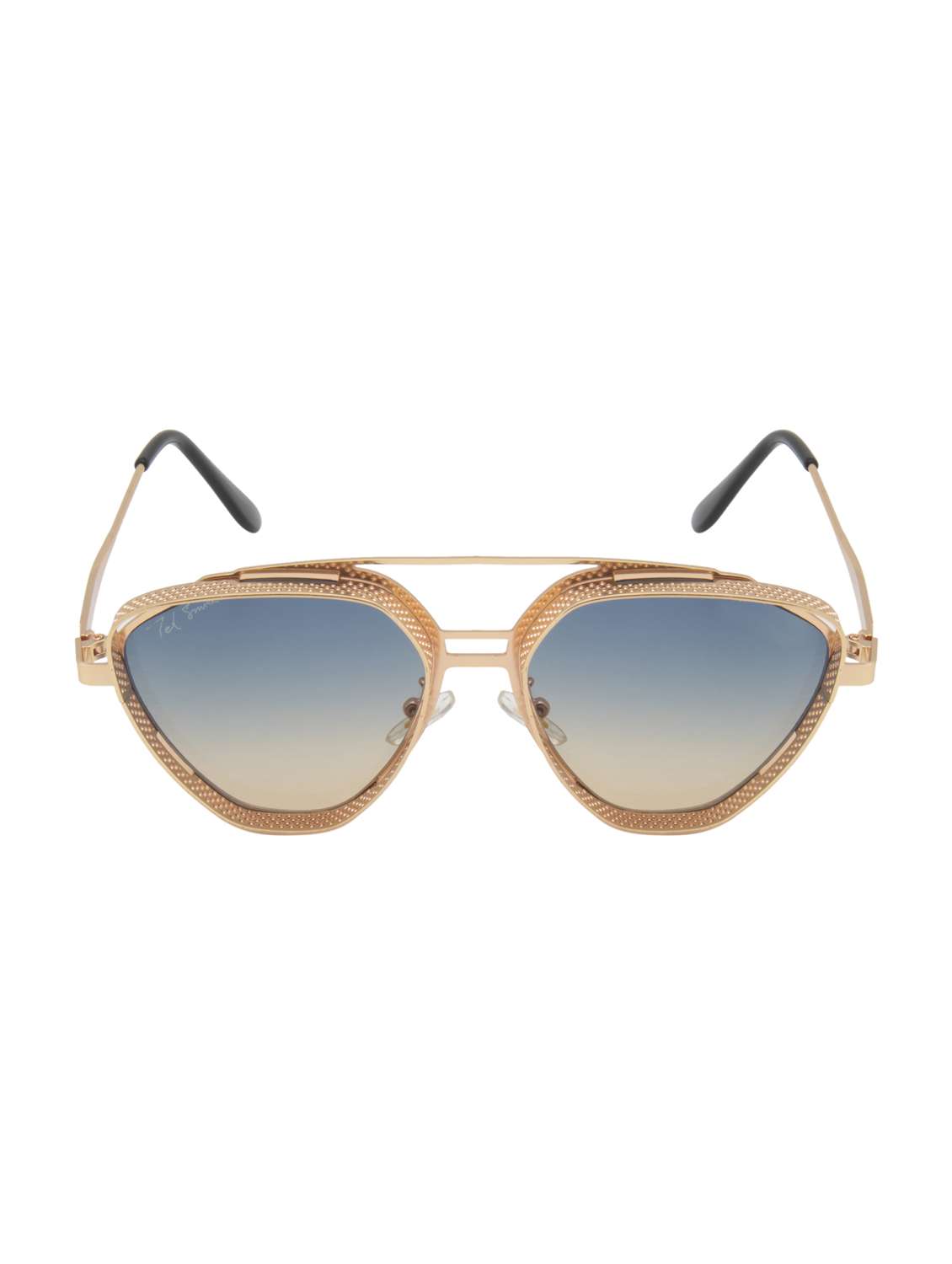 ted smith unisex aviator sunglasses i 100% uv protection  i  blue yellow colour lens - 22217862 -  Standard Image - 1