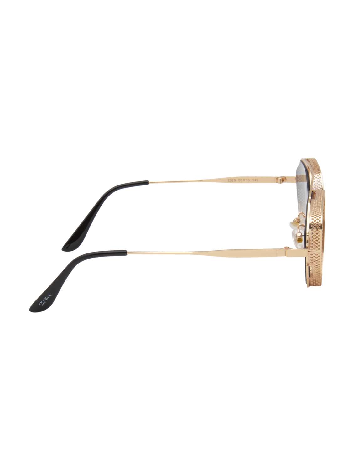 ted smith unisex aviator sunglasses i 100% uv protection  i  blue yellow colour lens - 22217862 -  Standard Image - 4