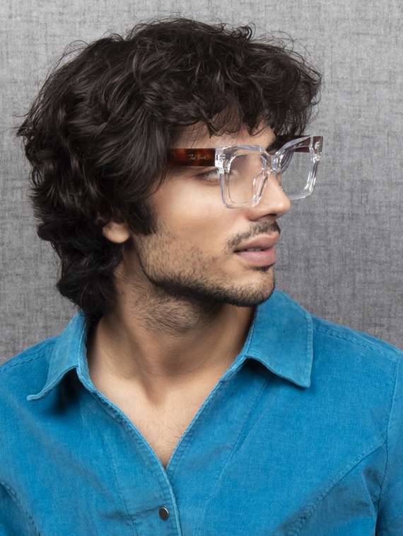 ted smith unisex square sunglasses i 100% uv protection  i  clear colour lens - 22217868 -  Standard Image - 6