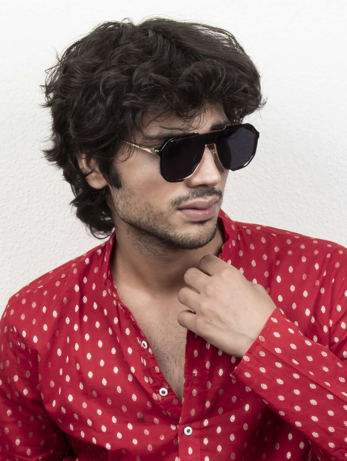 ted smith unisex aviator sunglasses i 100% uv protection  i  black colour lens - 22217870 -  Standard Image - 6