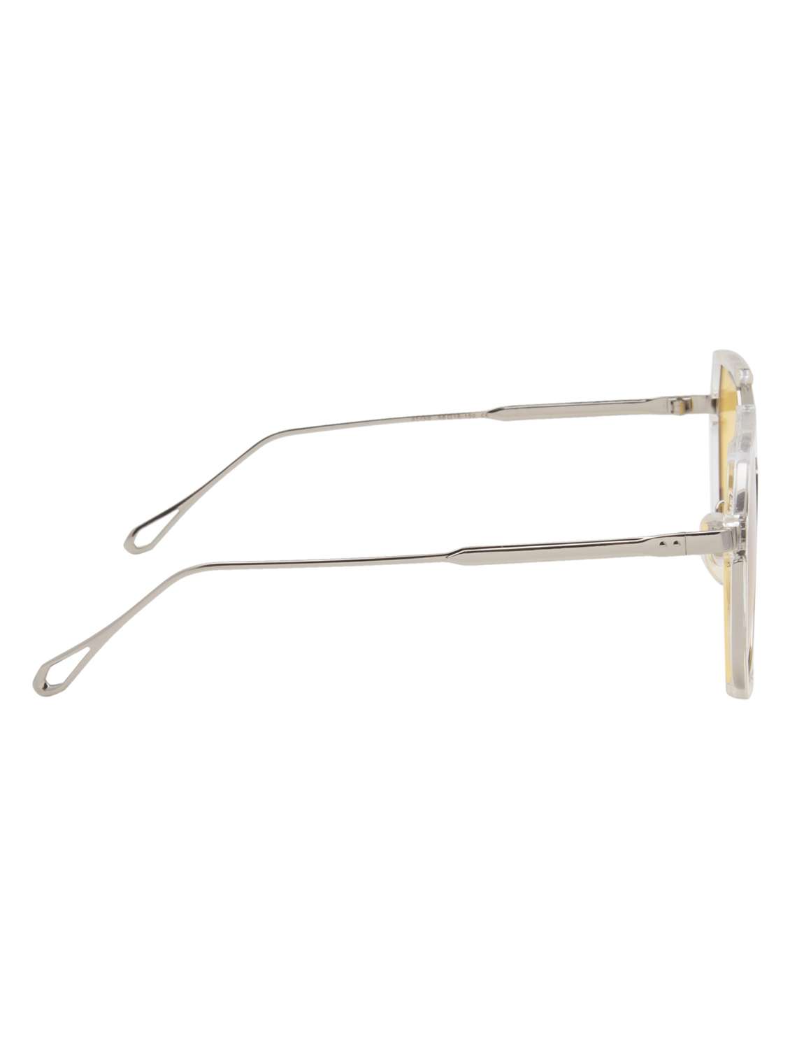 ted smith unisex aviator sunglasses i 100% uv protection  i  yellow colour lens - 22217872 -  Standard Image - 4