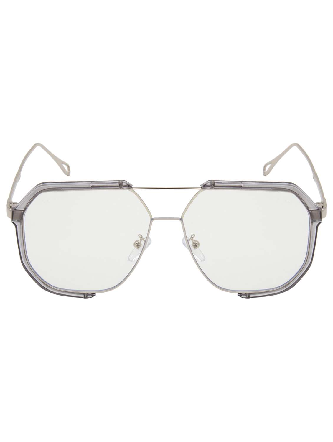 ted smith unisex aviator sunglasses i 100% uv protection  i  clear colour lens - 22217873 -  Standard Image - 1