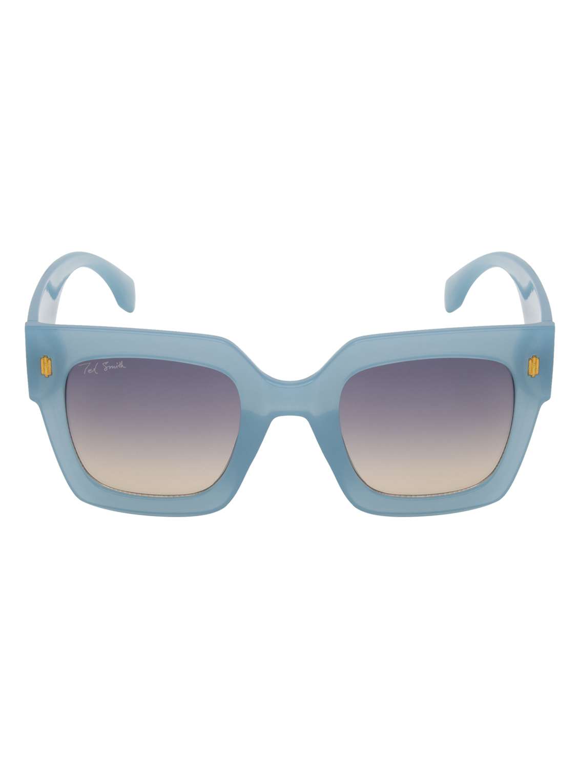 ted smith unisex wayfarer sunglasses i 100% uv protection  i  brown graded colour lens - 22217881 -  Standard Image - 1