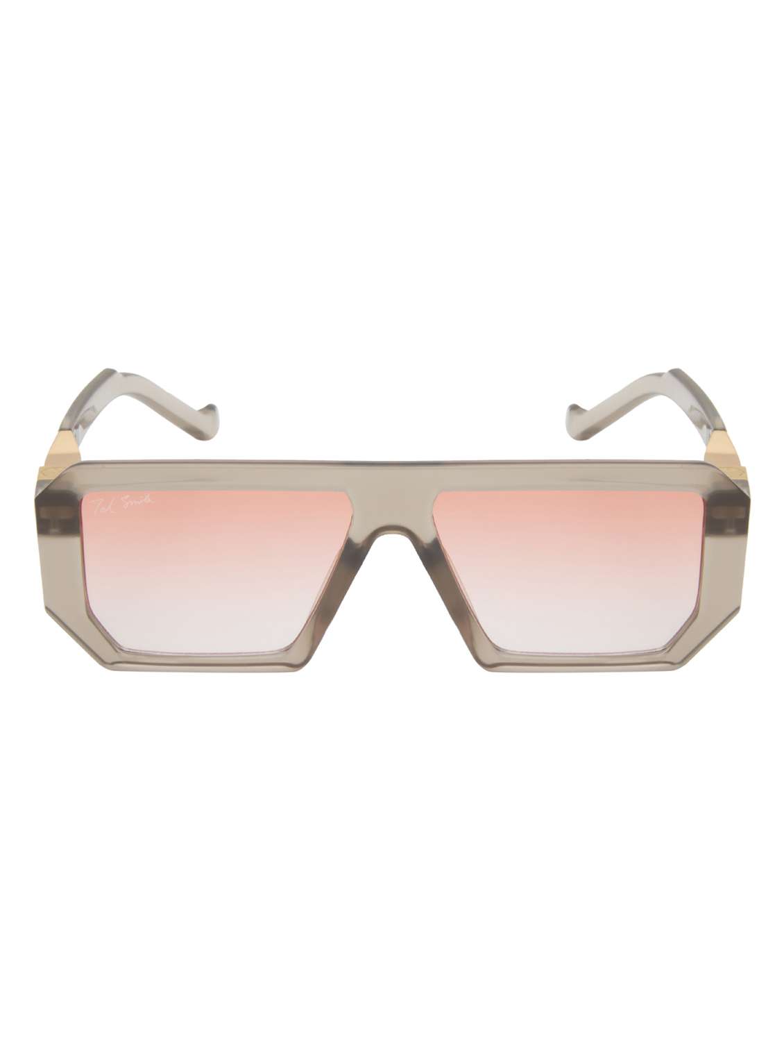 ted smith unisex aviator sunglasses i 100% uv protection  i  pink graded colour lens - 22217884 -  Standard Image - 1