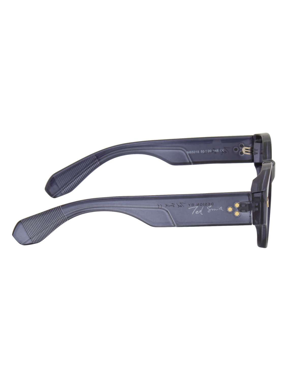 ted smith unisex round sunglasses i 100% uv protection  i  blue graded colour lens - 22217895 -  Standard Image - 4