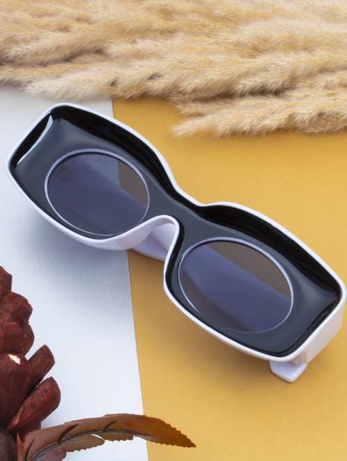 ted smith unisex wayfarer sunglasses i 100% uv protection  i  grey colour lens - 22217896 -  Standard Image - 0