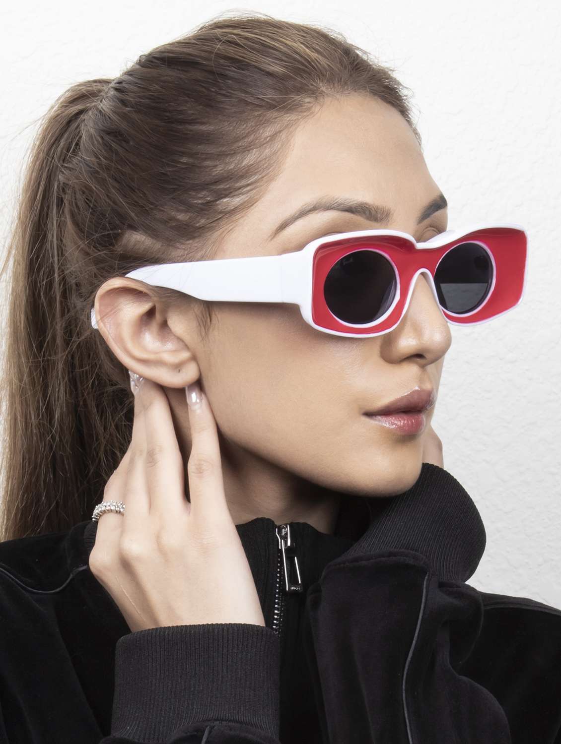 ted smith unisex wayfarer sunglasses i 100% uv protection  i  grey colour lens - 22217897 -  Standard Image - 6