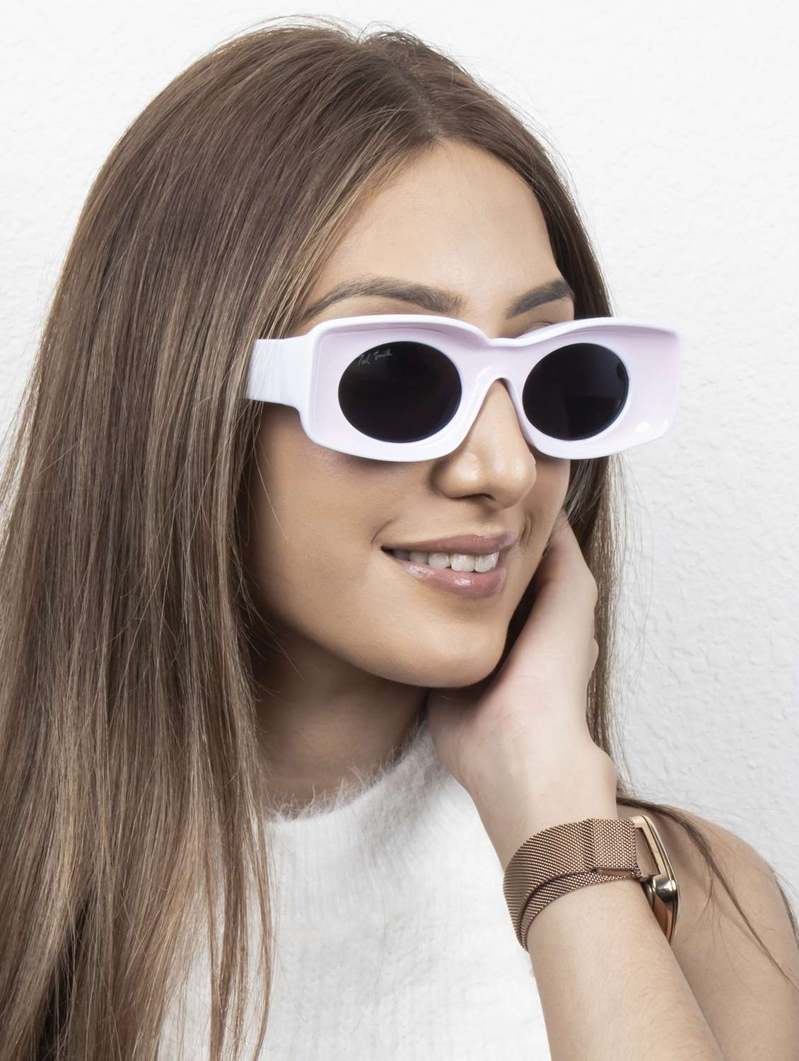 ted smith unisex wayfarer sunglasses i 100% uv protection  i  grey colour lens - 22217898 -  Standard Image - 6