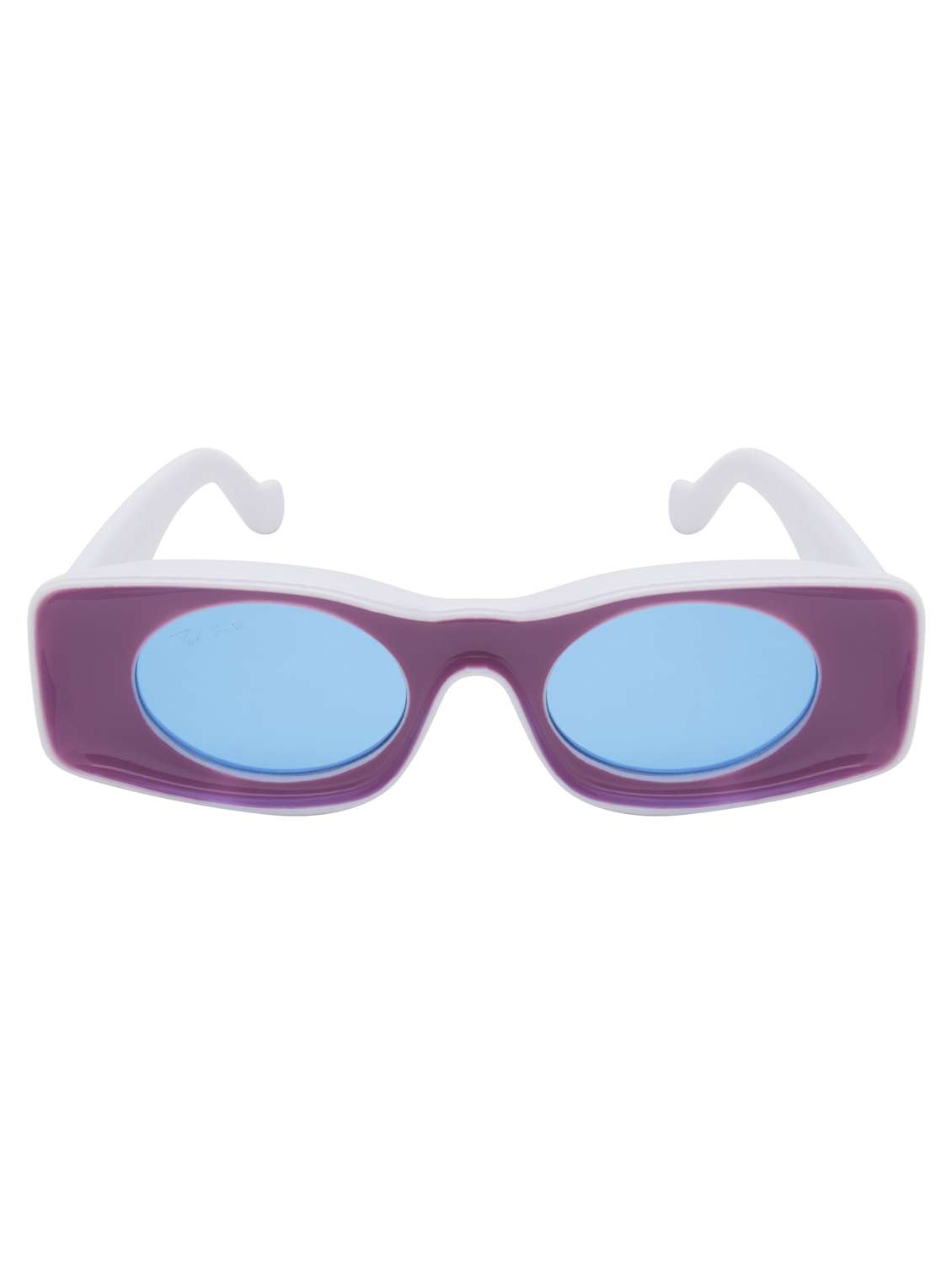 ted smith unisex wayfarer sunglasses i 100% uv protection  i  blue colour lens - 22217899 -  Standard Image - 1