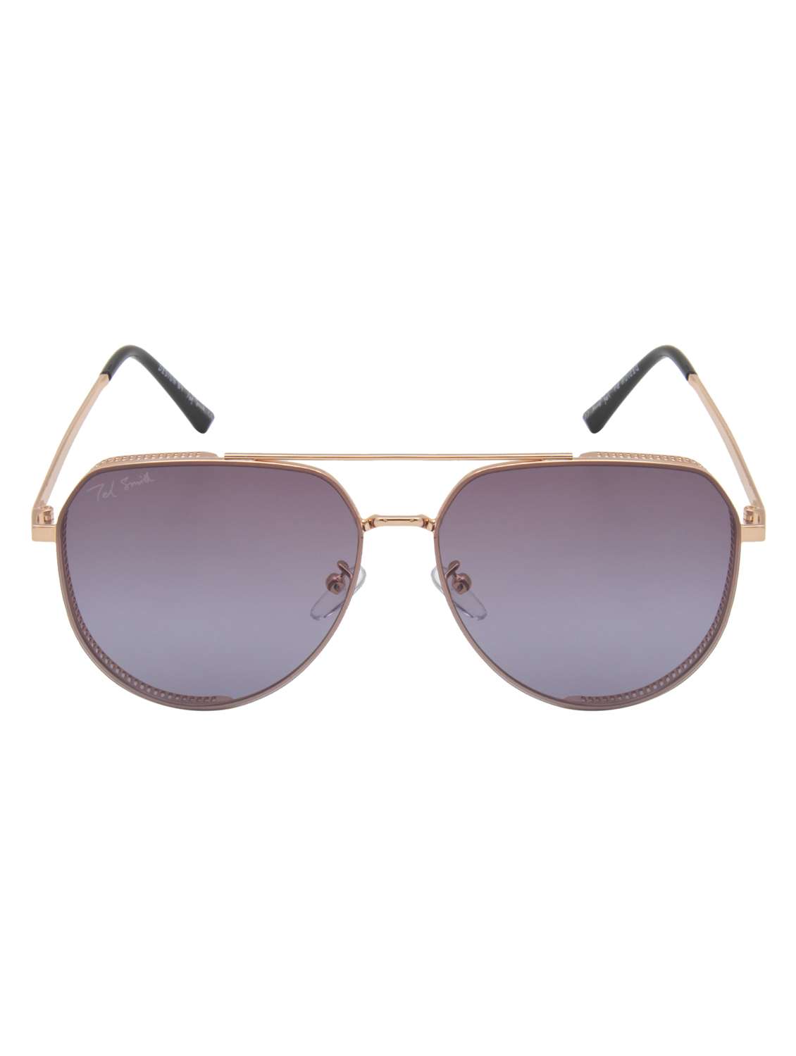ted smith unisex aviator sunglasses i 100% uv protection  i  purple colour lens - 22217900 -  Standard Image - 1