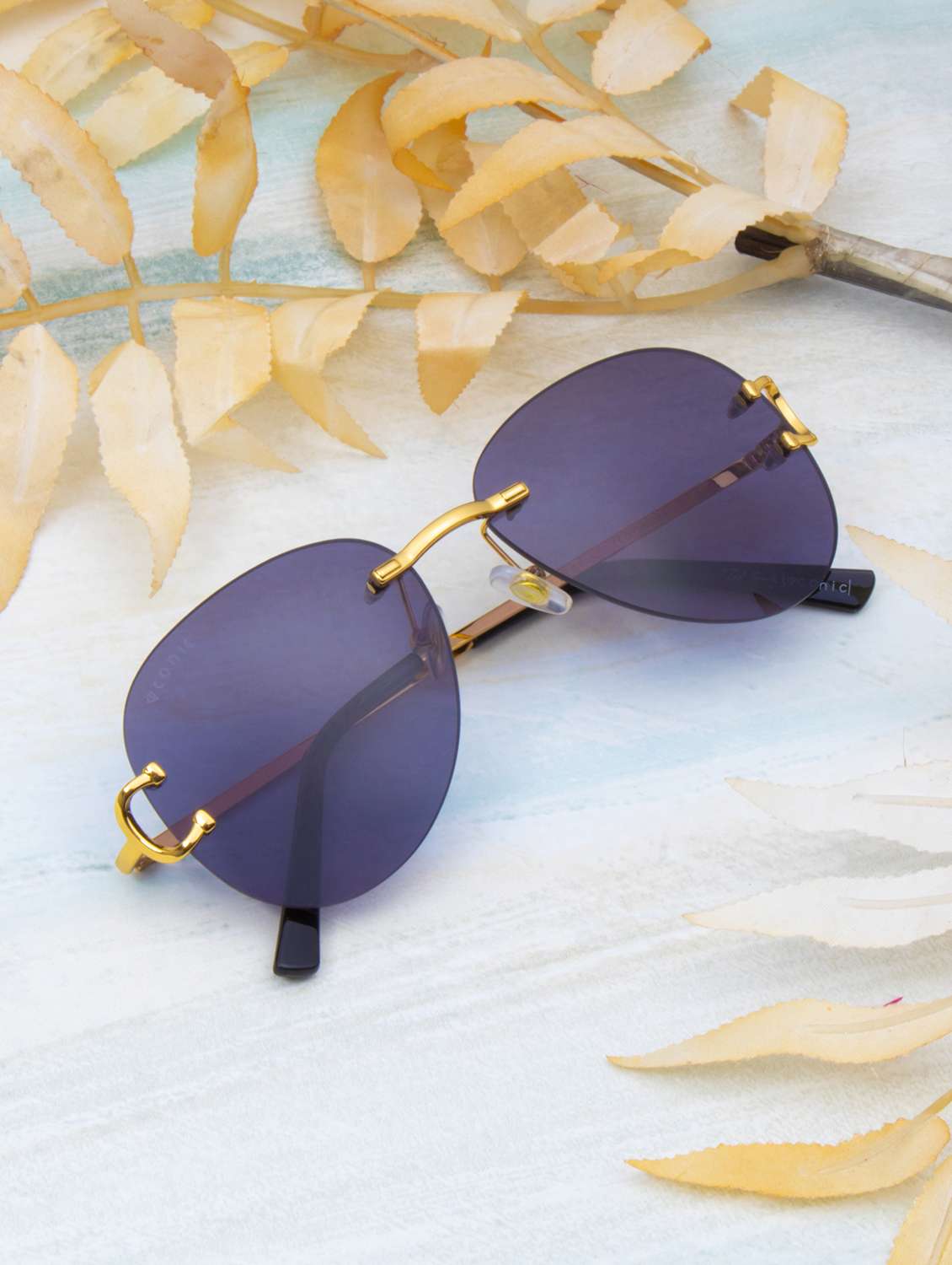 ted smith unisex aviator sunglasses i 100% uv protection  i  black colour lens