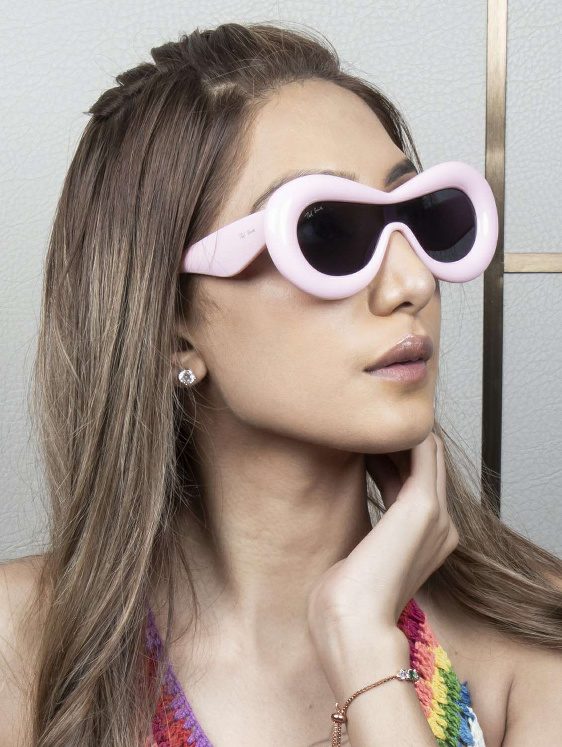 ted smith unisex aviator sunglasses i 100% uv protection  i  grey colour lens - 22217909 -  Standard Image - 6