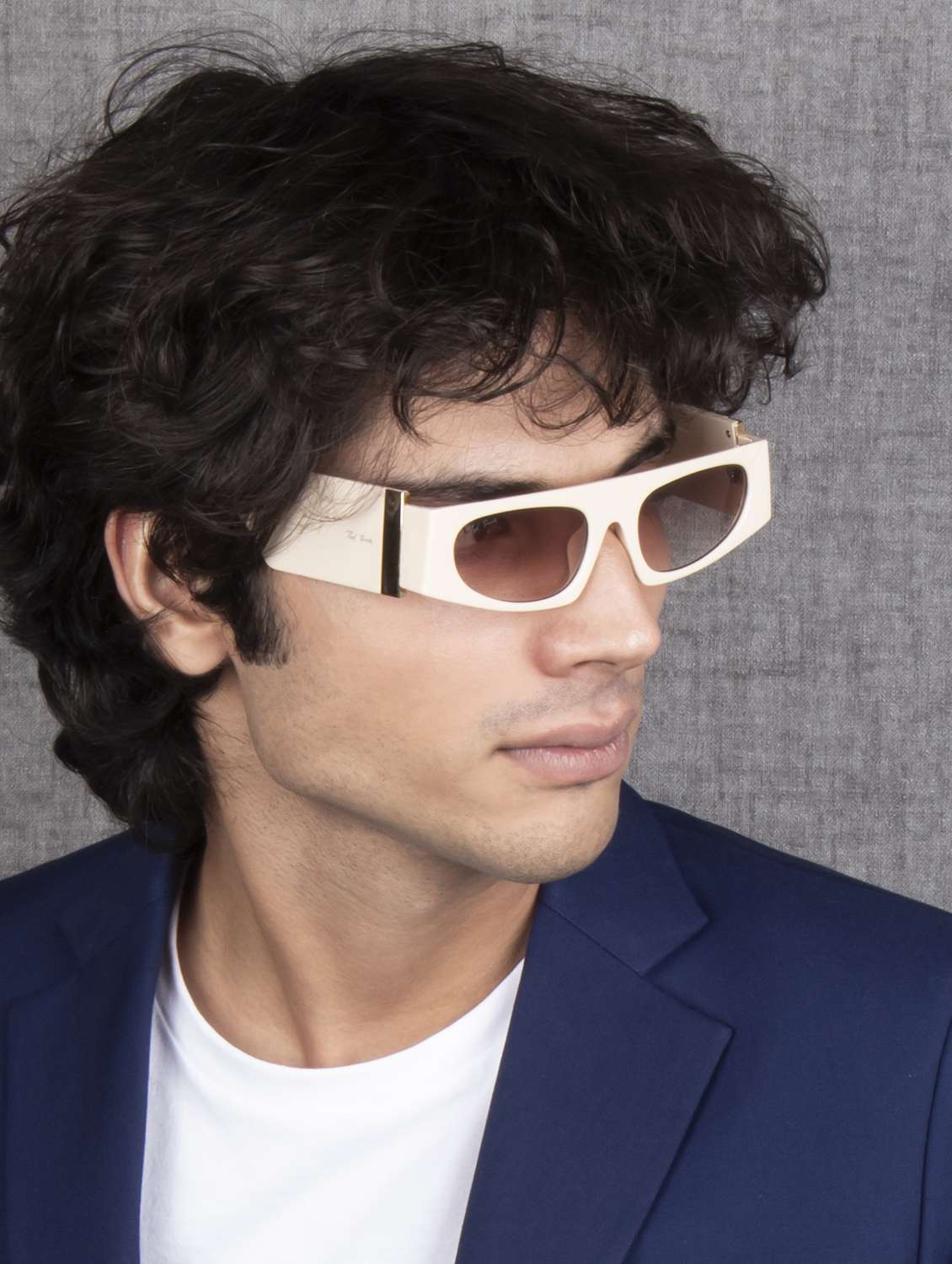 ted smith unisex square sunglasses i 100% uv protection  i  brown graded colour lens - 22217910 -  Standard Image - 6