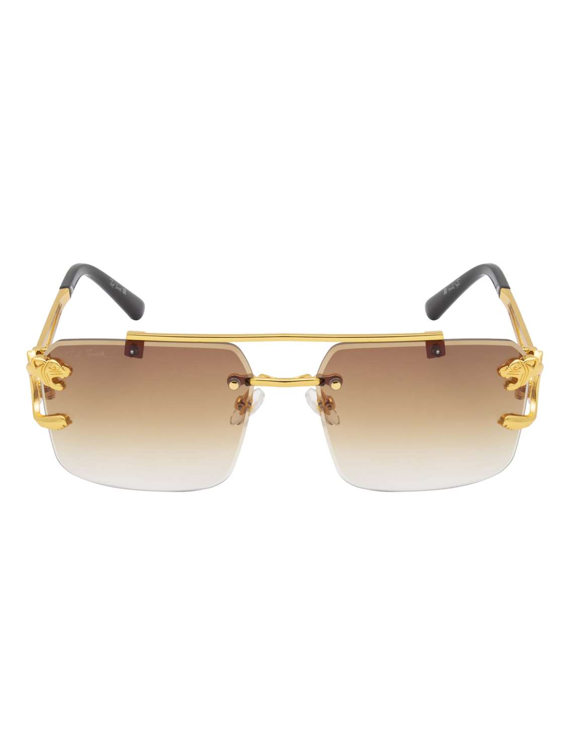 ted smith unisex aviator sunglasses i 100% uv protection  i  brown graded colour lens - 22217915 -  Standard Image - 1