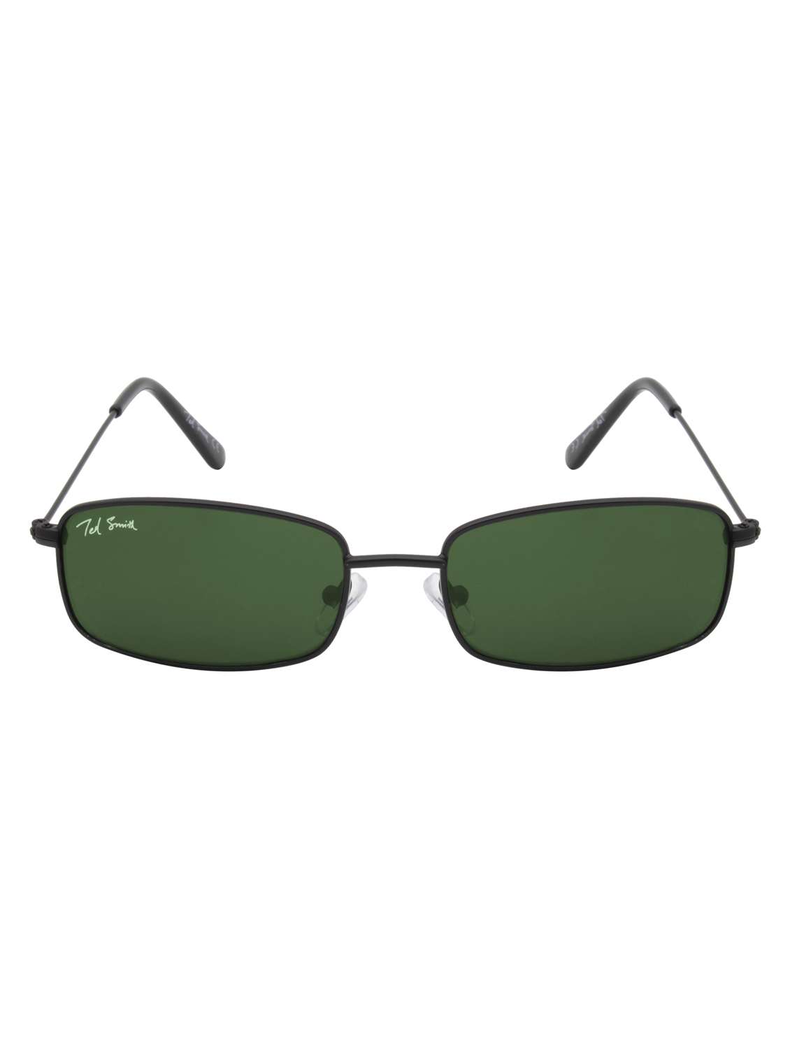 ted smith unisex rectangle sunglasses i 100% uv protection  i  green colour lens - 22217918 -  Standard Image - 1