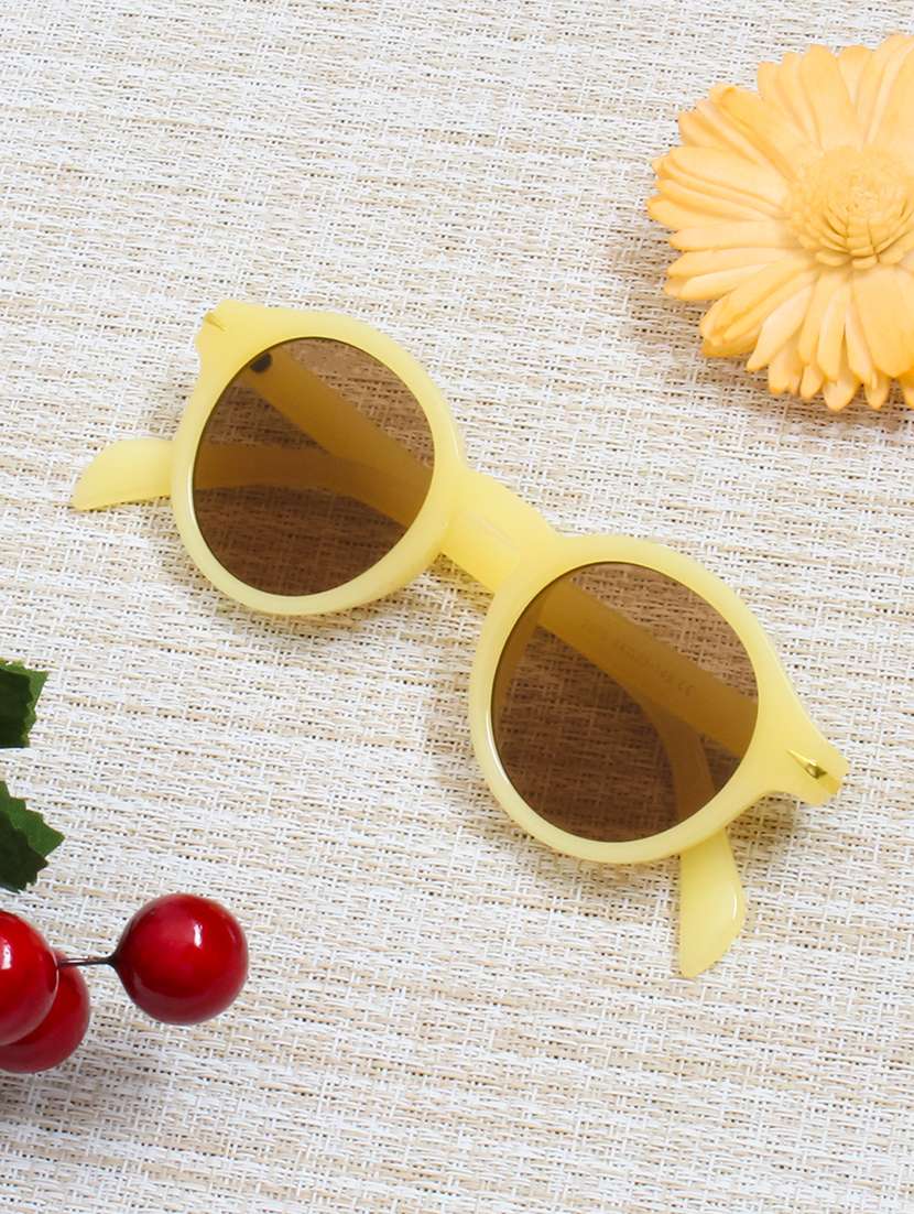 goldberg unisex round sunglasses i 100% uv protection  i  brown colour lens