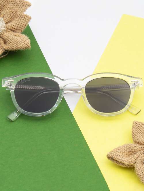 ted smith unisex wayfarer sunglasses i 100% uv protection  i  grey colour lens - 22217933 -  Standard Image - 0