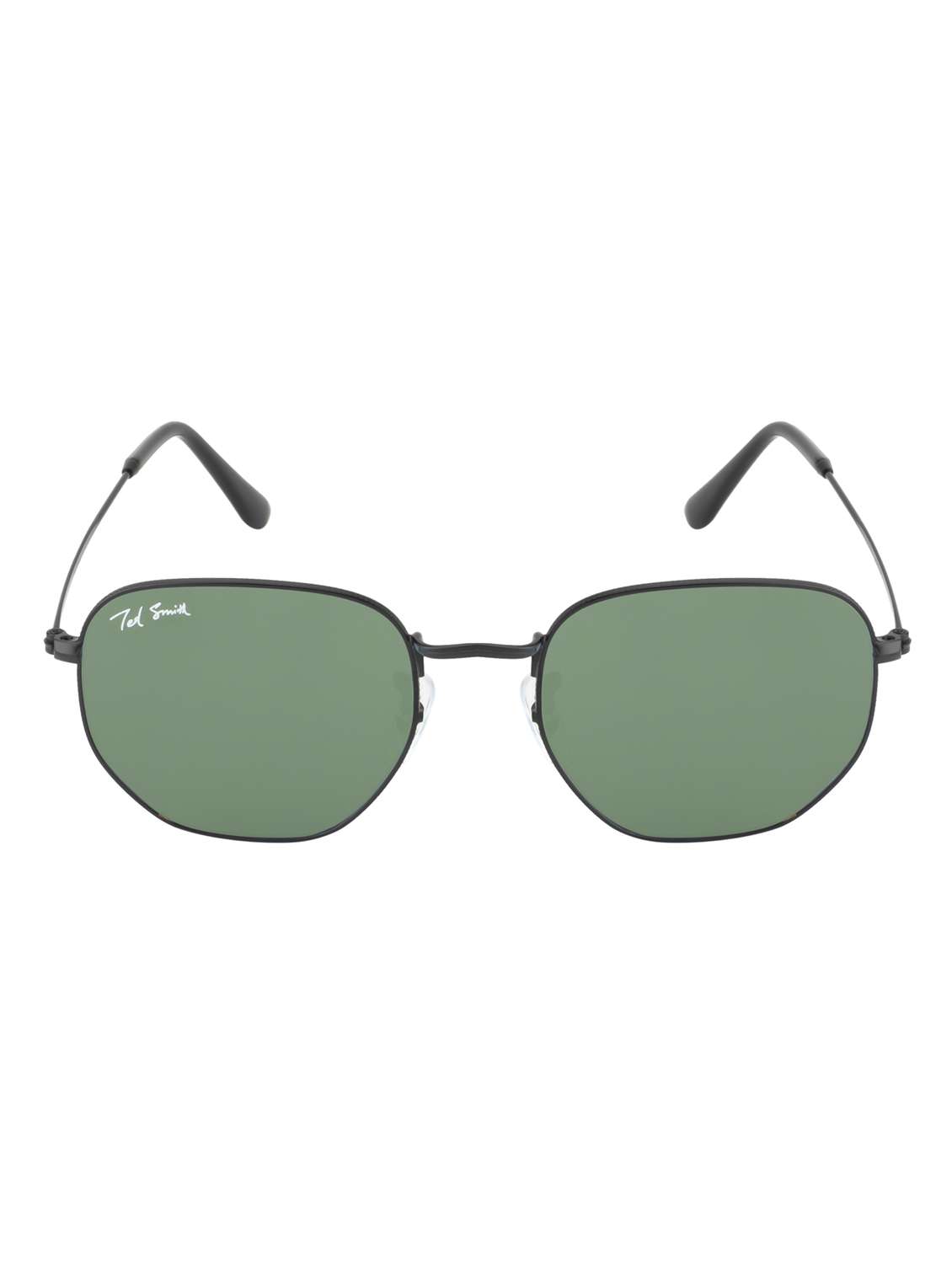 ted smith unisex hexagon sunglasses green colour lens - 22217936 -  Standard Image - 1