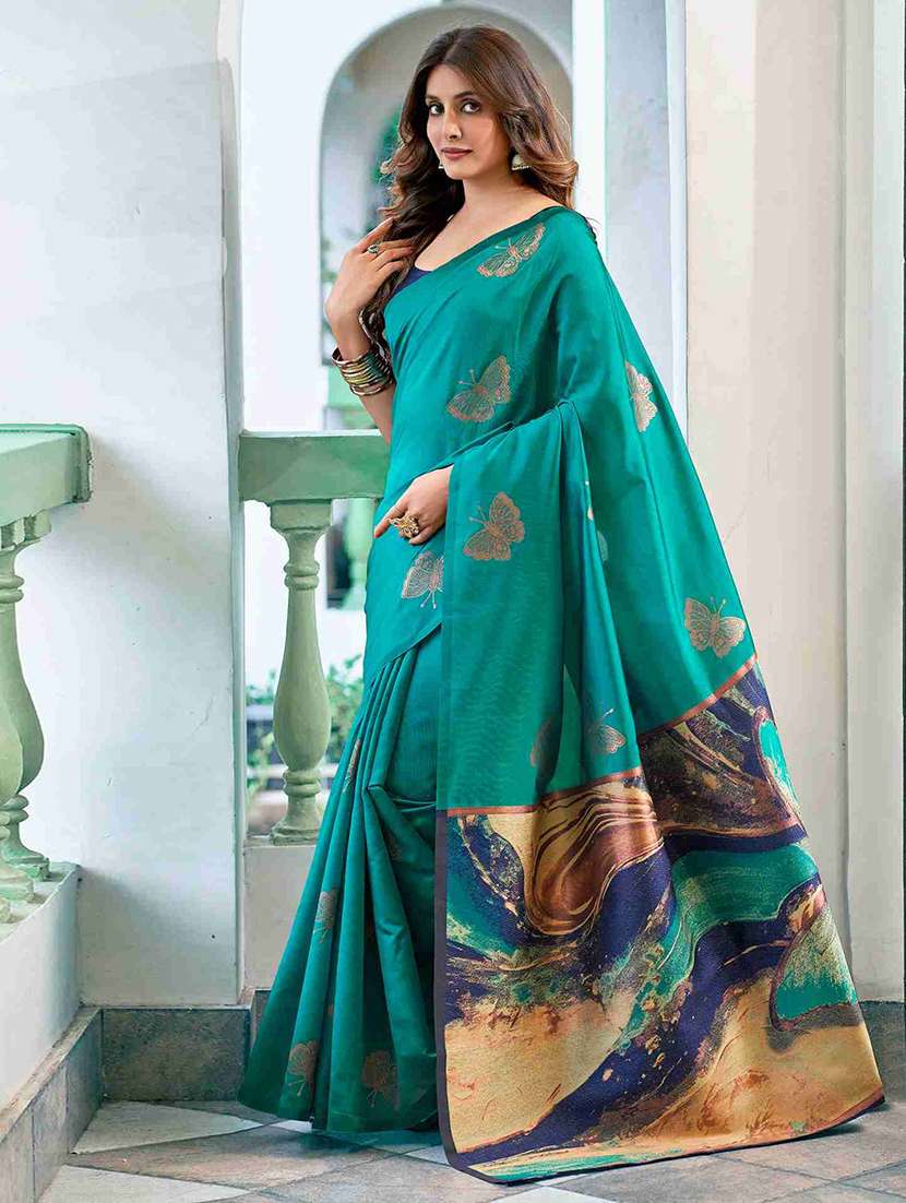 women self design banarasi saree with blouse - 22217937 -  Standard Image - 1