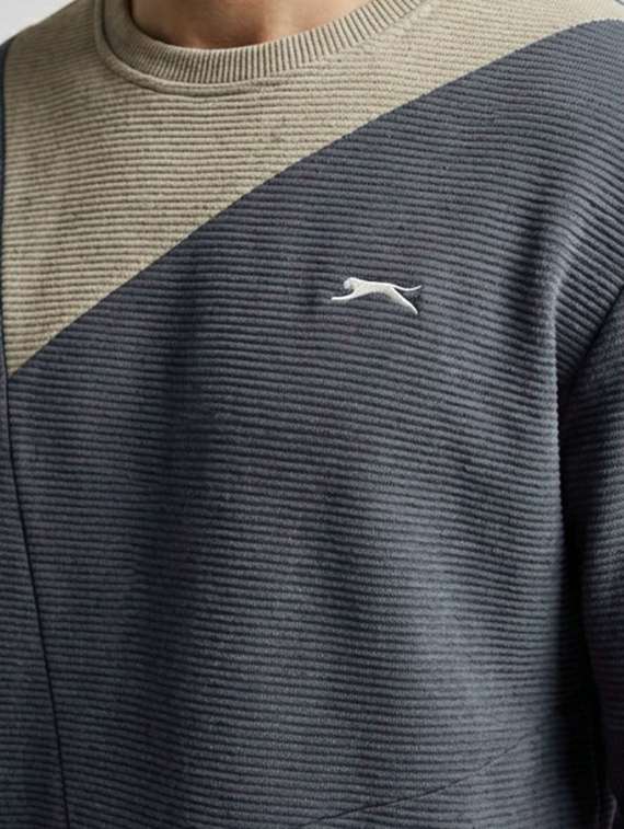 men color block long sleeve regular fit sweatshirt - 22218033 -  Standard Image - 1