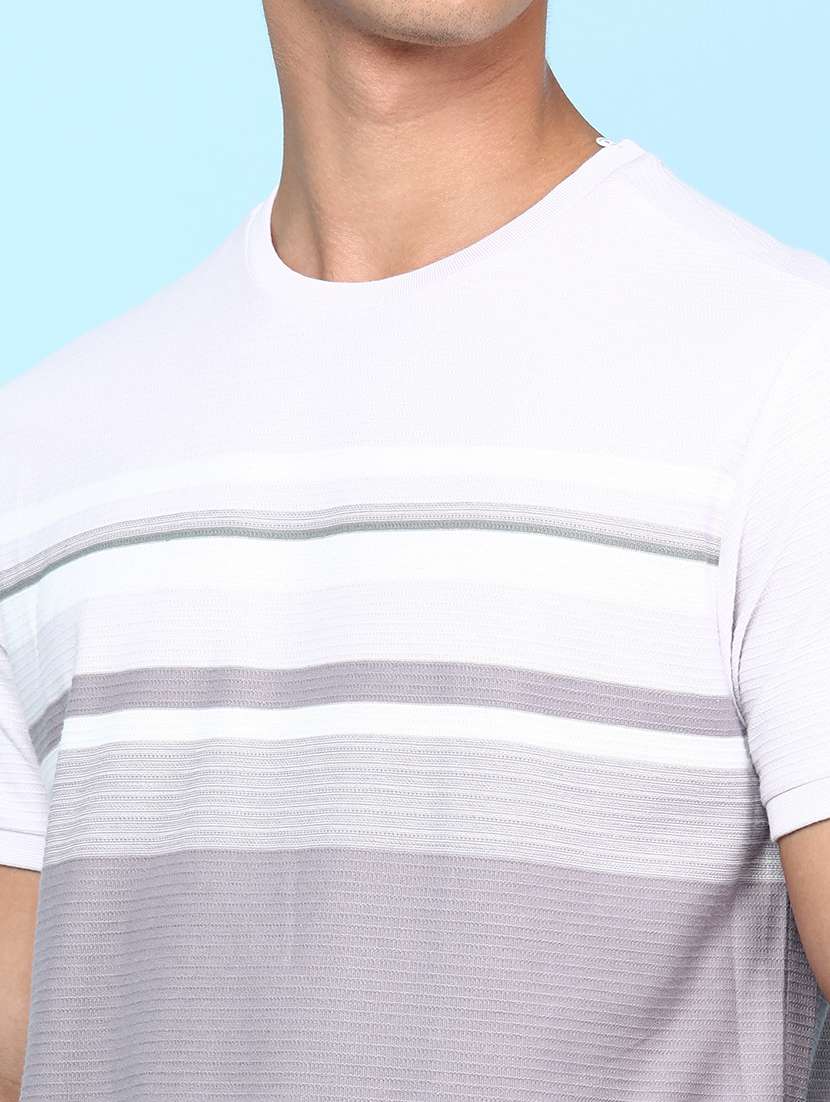 men striped short sleeve regular fit t-shirt - 22218108 -  Standard Image - 1