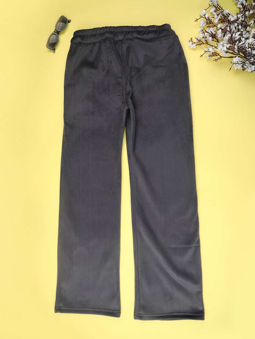 girls solid mid rise winterwear cargo - 22218160 -  Standard Image - 1