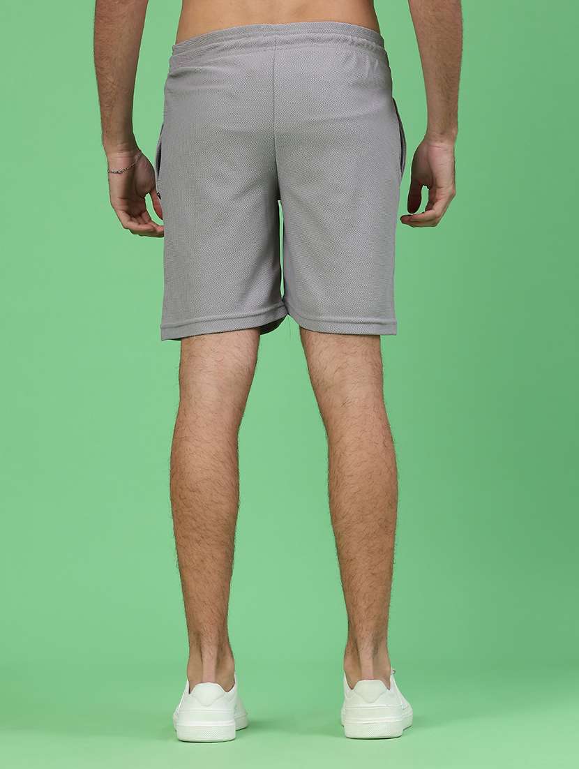 men self design mid rise regular fit shorts - 22218180 -  Standard Image - 4