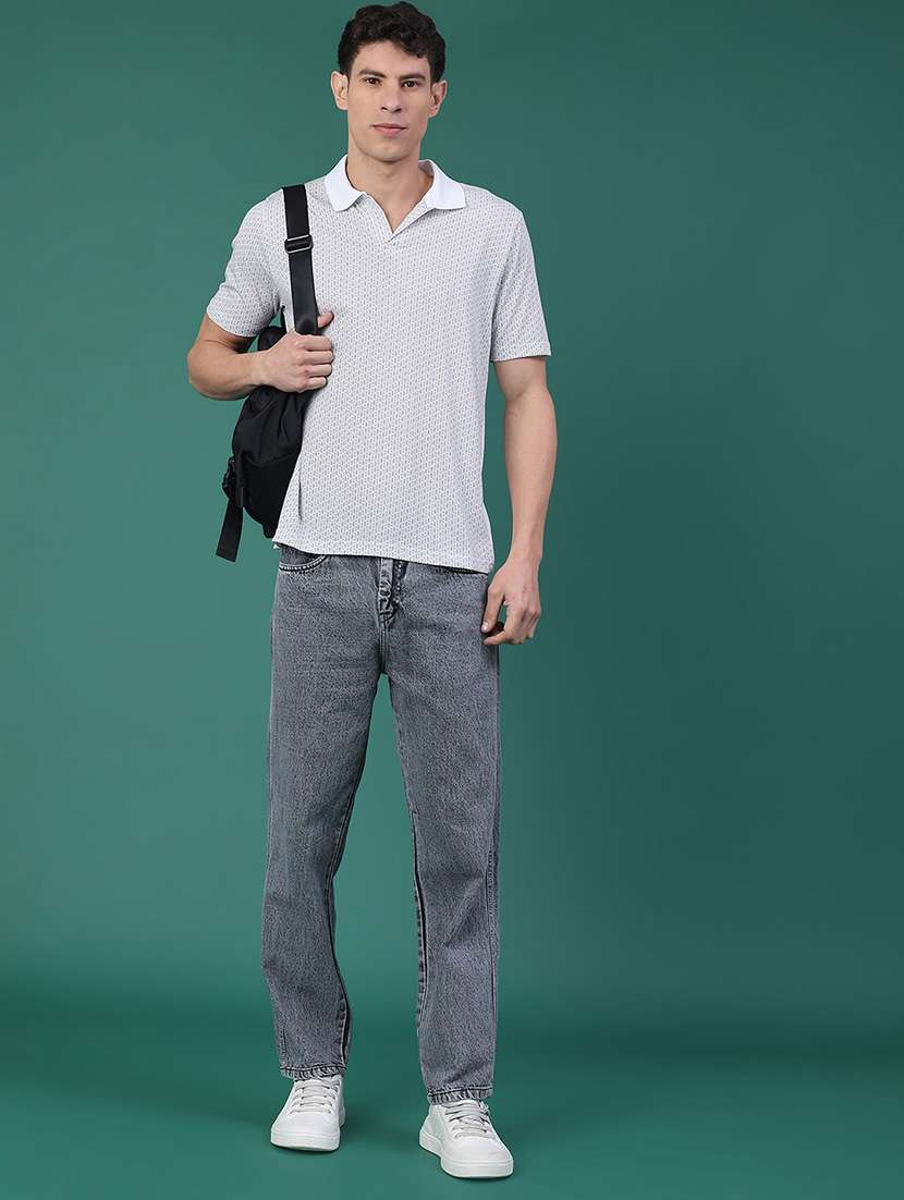 men printed short sleeve regular fit polo t-shirt - 22218251 -  Standard Image - 4