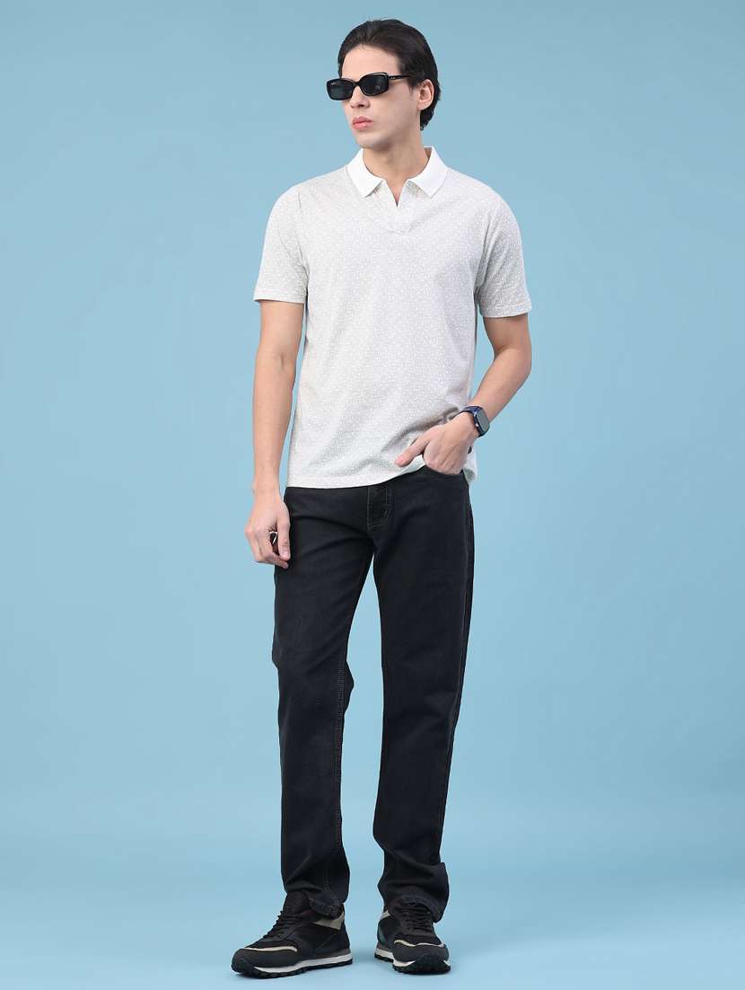 men printed short sleeve regular fit polo t-shirt - 22218253 -  Standard Image - 4