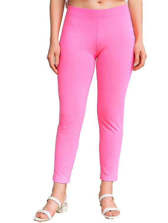 women solid mid rise anke length legging - 22218396 -  Standard Image - 1