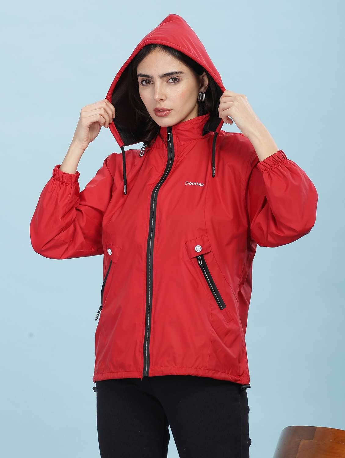 red polyester quilted & puffer jacket - 22218412 -  Standard Image - 1