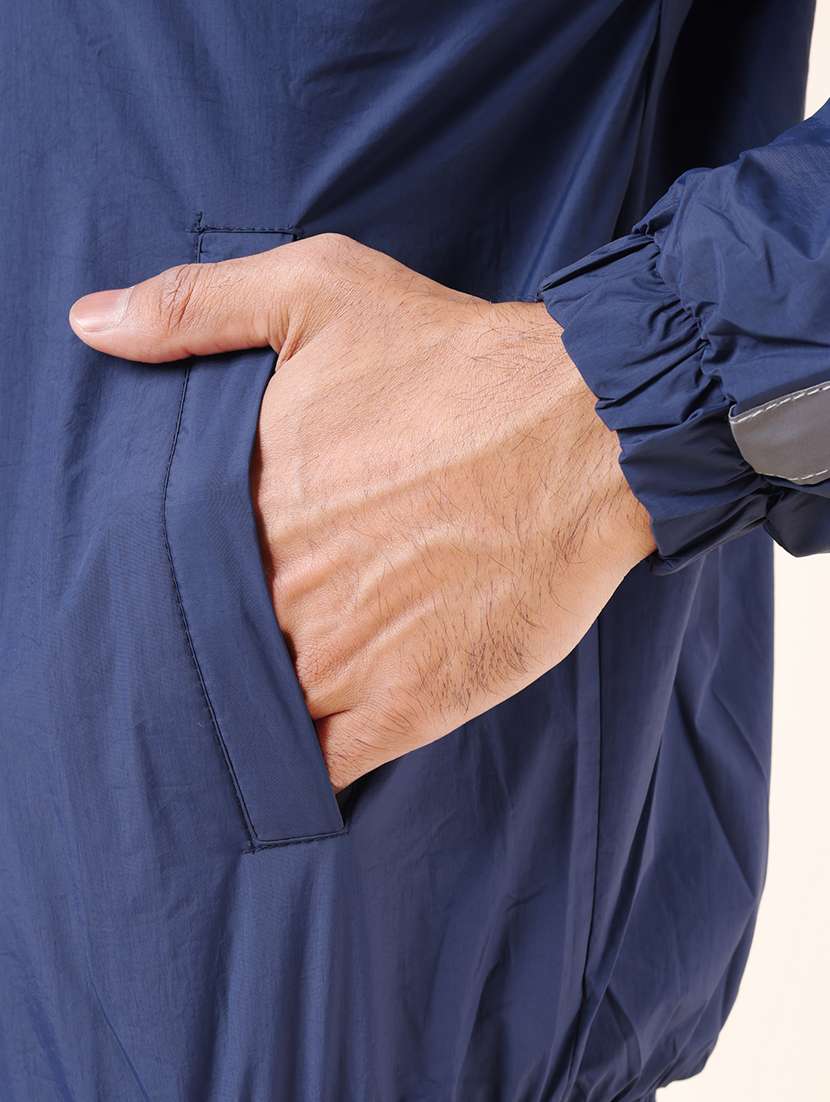 men color block long sleeve windcheater jacket - 22218428 -  Standard Image - 4